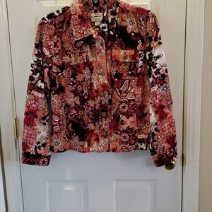 Button-down, Long-sleeved  top